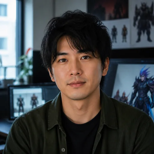 Game studio artist profile portrait
