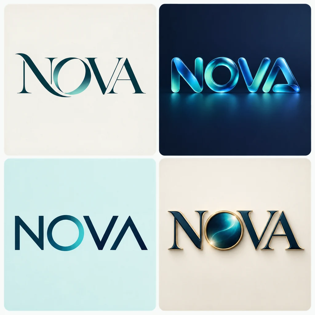 Typography-led logo style example